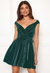 lurex-skater-dress-emerald