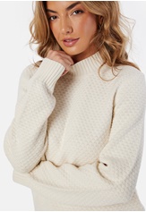 objfenya-re-l-s-knit-pullover-white-sand-detail-melange