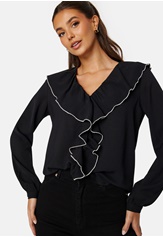 lise-contrast-frill-shirt-black-detail-pumice