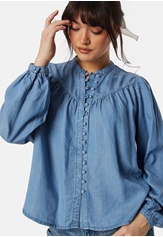 ONLY Onlaverie LS denim blouse