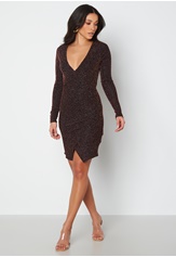 Trendyol Hannah Short V-Neck Glitter Dress