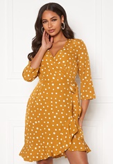 henna-3-4-wrap-dress-harvest-gold-aop-wh