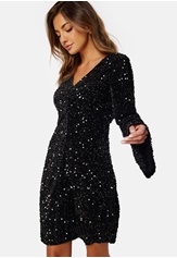 Black on sale glitter dress