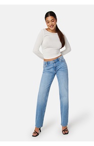 BUBBLEROOM Low Waist Straight Jeans