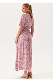 BUBBLEROOM Butterfly Sleeve Viscose Maxi Dress