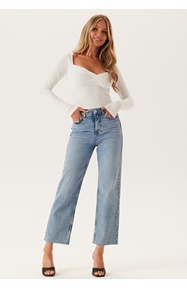 BUBBLEROOM High Straight Ankle Jeans