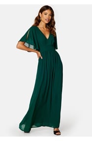 Bubbleroom Occasion Butterfly sleeve chiffon gown
