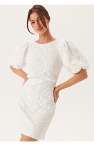Bubbleroom Occasion Jacquard Bow Short Dress