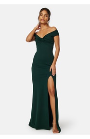 Bubbleroom Occasion Twist Off Shoulder Gown