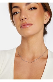 BY JOLIMA Necklace With Multi Crystal Charms