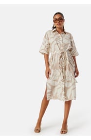 GANT Palm Print Linen Shirt Dress