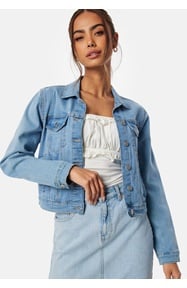 Happy Holly Fitted Denim Jacket