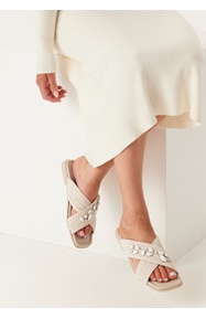 INUIKII Slipper Woven Crossed Stones 