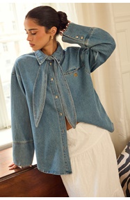 Object Collectors Item Objneel Lo L/S DENIM SHIRT  