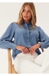 VILA Vigivani L/S PLACKET DENIM SHI