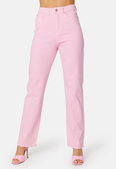 BUBBLEROOM Kendra Straight Jeans Pink bubbleroom.se