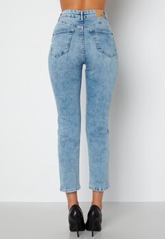 BUBBLEROOM Lana high waist jeans Light blue bubbleroom.se
