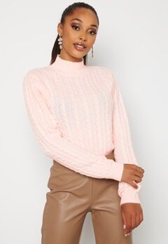 BUBBLEROOM Lively knitted sweater Light pink bubbleroom.se