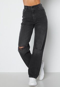 BUBBLEROOM Lori straight leg jeans Grey denim bubbleroom.se