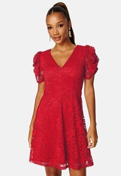 BUBBLEROOM Mirjam Lace Dress Red bubbleroom.se
