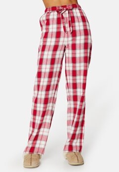 BUBBLEROOM Naya flannel pants Red / Checked bubbleroom.se