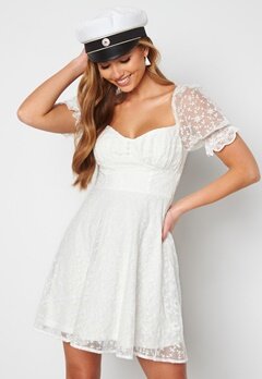 Bubbleroom Occasion Gilly Puff Sleeve Dress White bubbleroom.se