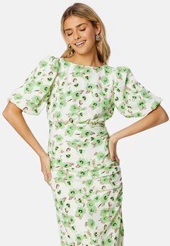 Bubbleroom Occasion Violet Dress Green / Floral bubbleroom.se