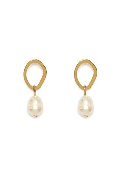 BUBBLEROOM Pearly earrings Gold-coloured bubbleroom.se