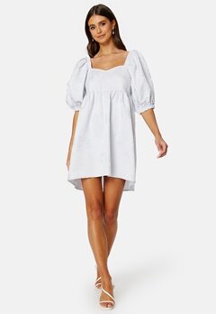 BUBBLEROOM Summer Luxe High-Low Dress Light blue bubbleroom.se
