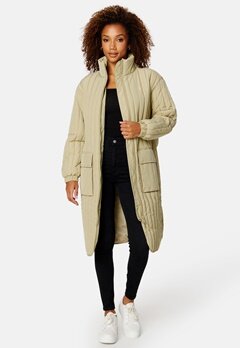 Calvin Klein Jeans Waisted Quilted Coat RB8 Wheat Fields bubbleroom.se