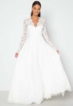 Chiara Forthi Kate lace gown White bubbleroom.se