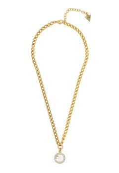 Guess Coin Charm Necklace GL Gold bubbleroom.se