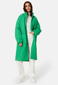 Happy Holly Alma Quilted Coat Green bubbleroom.se