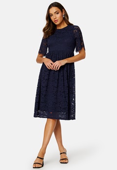 Happy Holly Mandie lace dress Dark blue bubbleroom.se