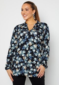 Happy Holly Milly tunic Black / Floral bubbleroom.se