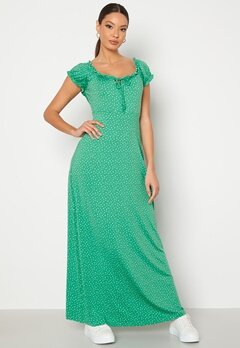 Happy Holly Tessie maxi dress  Green / Dotted bubbleroom.se