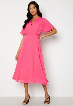 ICHI Nanna Dress Shocking Pink bubbleroom.se