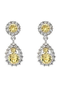 LILY AND ROSE Sofia Earrings Crystal Citrine bubbleroom.se