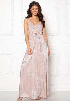 Make Way Elsa pleated lurex dress Pink / Silver bubbleroom.se
