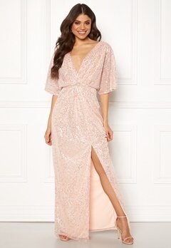 Moments New York Holly Beaded Gown Champagne bubbleroom.se