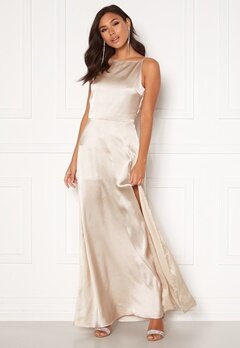 Moments New York Laylani Satin Gown Champagne bubbleroom.se