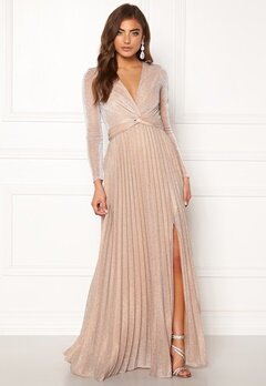 Moments New York Sienna Lurex Gown Champagne bubbleroom.se