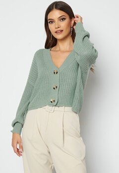 ONLY Carol Spring L/S Cardigan Chinois Green bubbleroom.se
