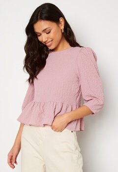 ONLY Dani Frill Ditsy Top Dawn Pink bubbleroom.se