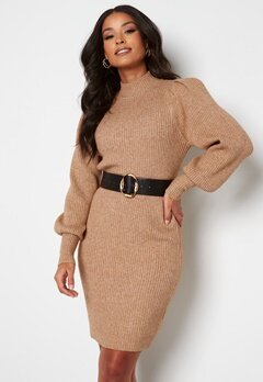ONLY Katia L/S Dress Knit Toasted Coconut bubbleroom.se