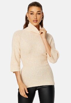 ONLY Marli Life 3/4 Long Pullover Pumice Stone Detail: bubbleroom.se