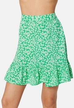 Pieces Nya HW Skirt Irish Green AOP:Flow bubbleroom.se