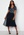 AngelEye Short Sleeve Sequin Embellished Midi Dress Navy bubbleroom.se