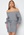 BUBBLEROOM Imani knitted off shoulder dress Grey melange bubbleroom.se