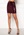 BUBBLEROOM Lene sequin skirt Wine-red bubbleroom.se
